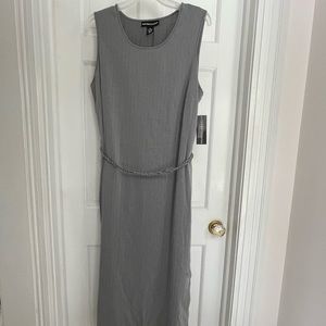 Size XL black and white pinstripe dress